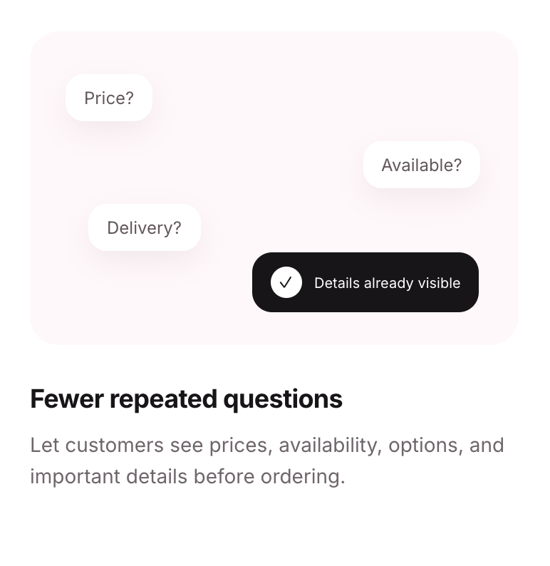 Fewer repeated questions